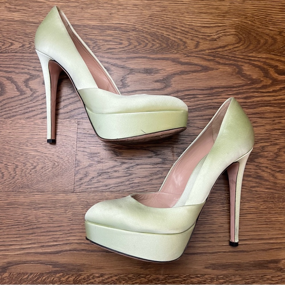 Giambattista Valli - made in Italy Green Platform Heels
